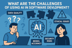 What are the challenges of using AI in software development